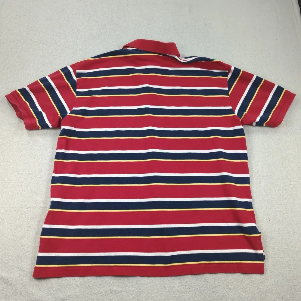 Polo Ralph Lauren Shirt Mens 2XLB Red Striped Casual Preppy